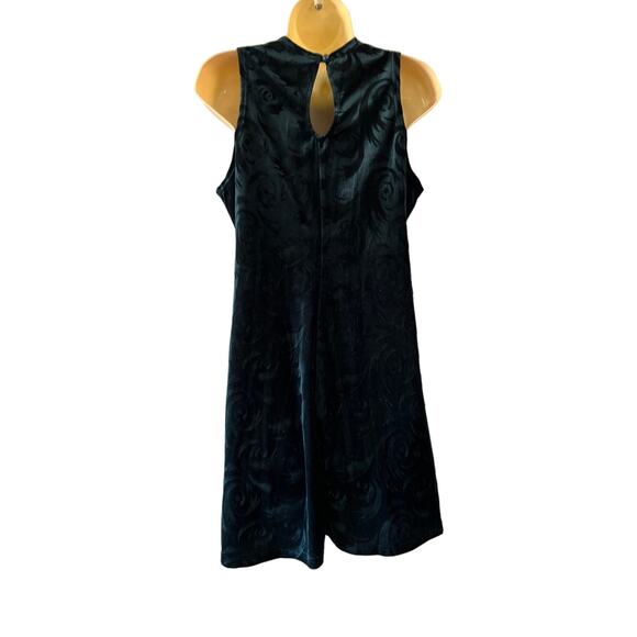 Jalate Vintage 90’s Hunter Green Stretch Velour Dress Size M - Picture 3 of 9